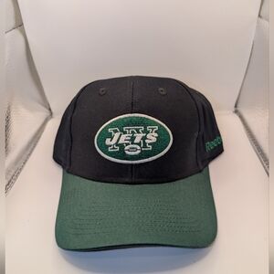 Reebok Black and Green Jets Cap